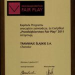 Tramwaje Śląskie S. A. Są Przedsiębiorstwem Fair Play 5 Tramwaje Śląskie S. A. Są Przedsiębiorstwem Fair Play