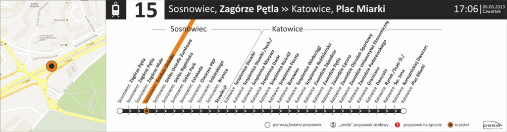 Tablica Wariant 2 Zdjęcie: Pasażerowie Wybrali Styl Tablic - Tramwaje Śląskie S.a.