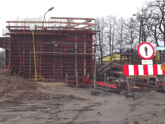 Sosnowiec Niwka – montaż przęsła wiaduktu