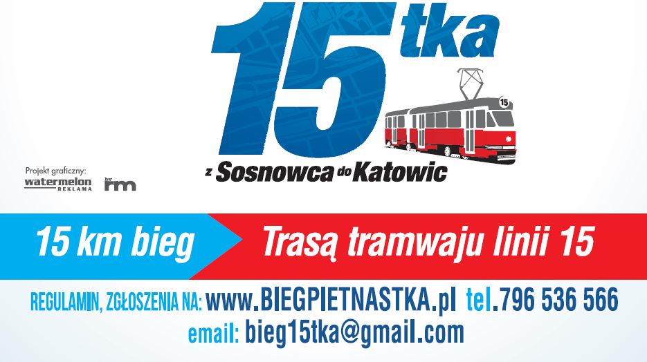 Logo Z Adresem Zdjęcie: Ruszyły Zapisy Na Bieg 15Tka Z Sosnowca Do Katowic - Tramwaje Śląskie S.a.