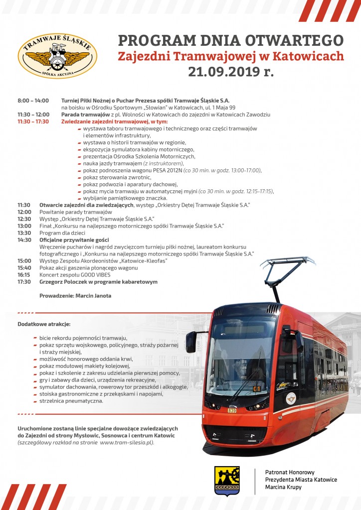 Zdjęcie: Zapraszamy Na Dzień Otwarty Zajezdni Tramwajowej W Katowicach [Rozkład Jazdy] - Tramwaje Śląskie S.a.