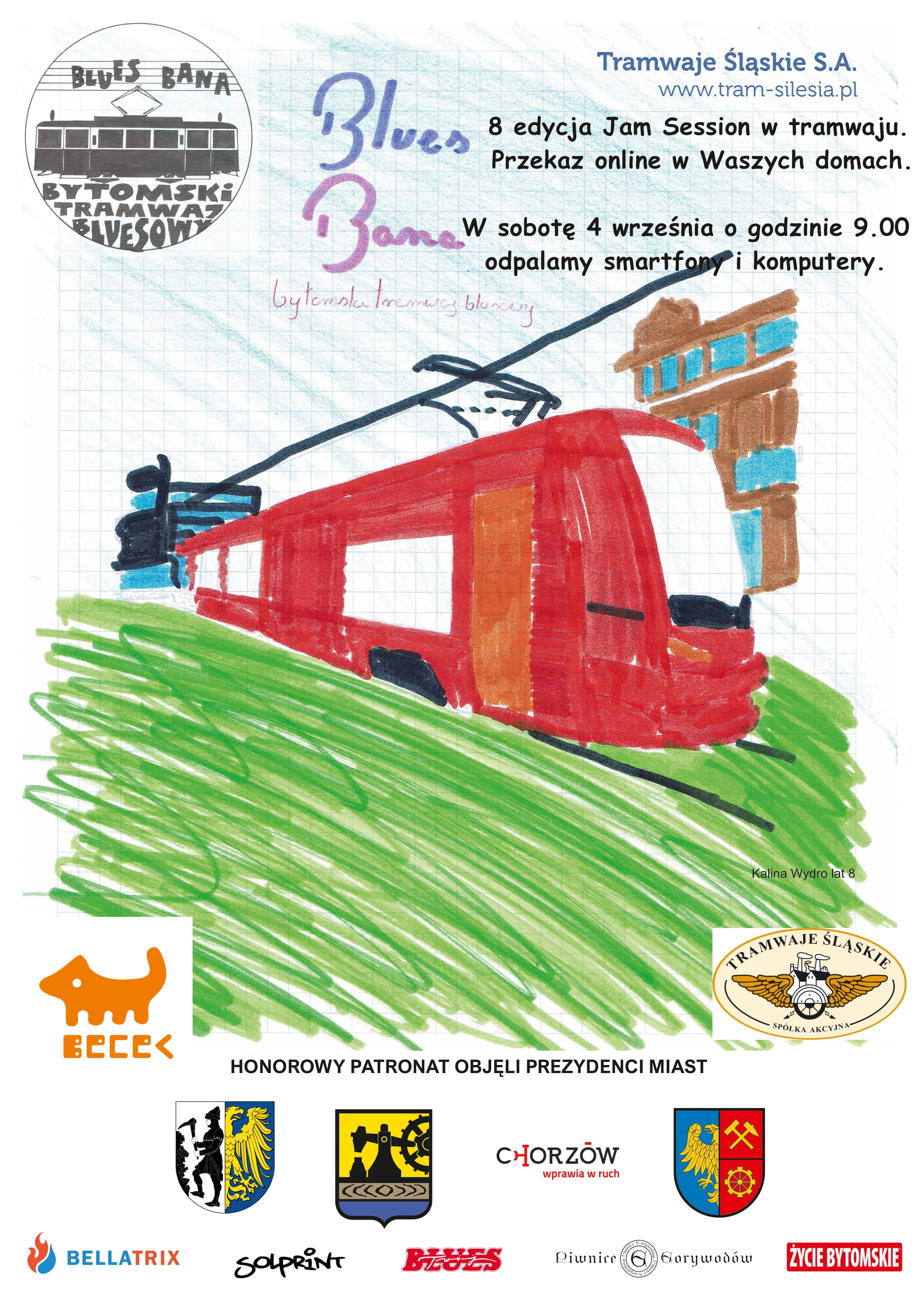 Blues Bana2021 Plakat-1 Zdjęcie: Tegoroczna Blues Bana Zagra On-Line - Tramwaje Śląskie S.a.