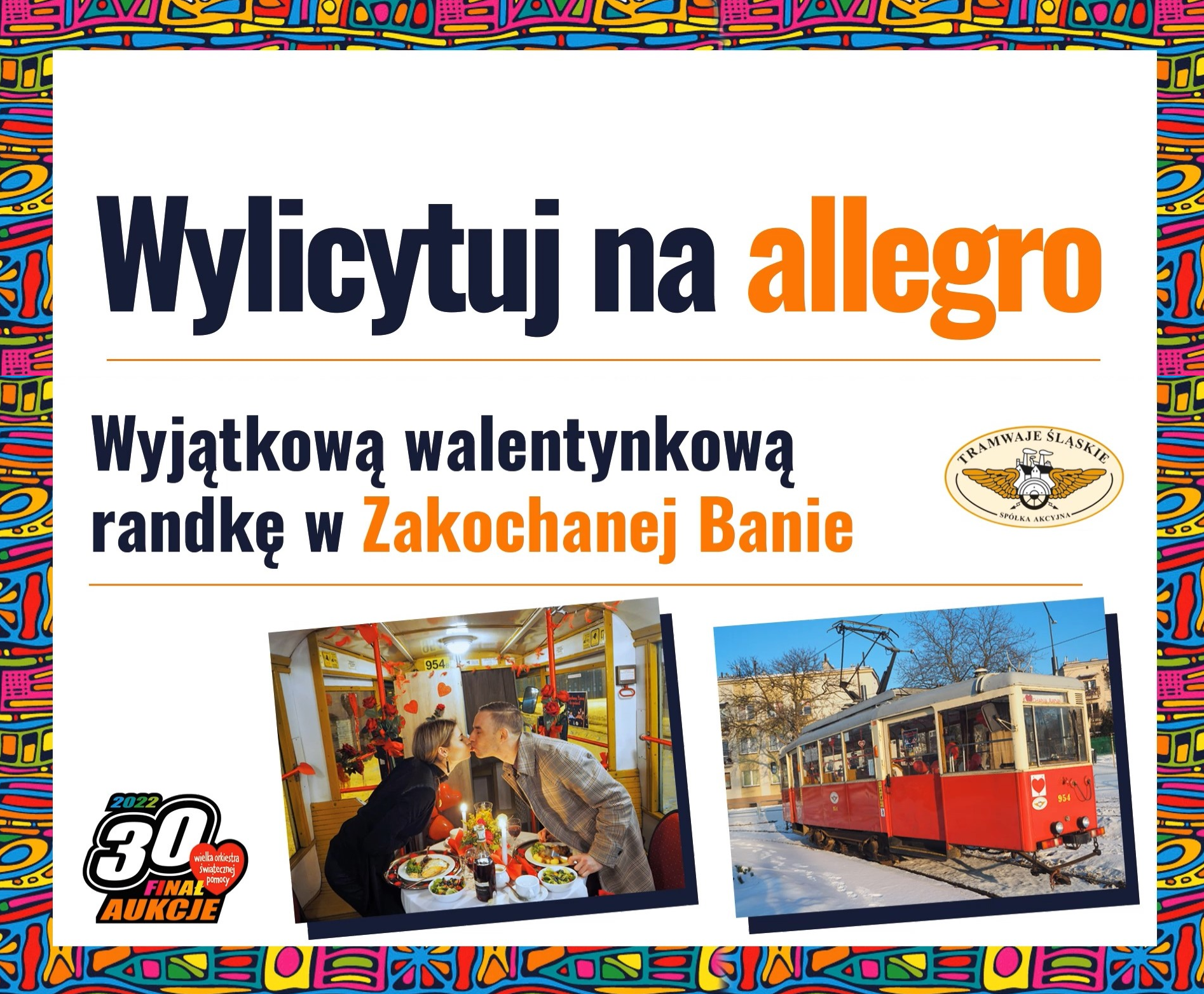Wośp 2022 Licytacja Zakochana Bana Zdjęcie: Wylicytuj Dla Wośp Niepowtarzalną Randkę W &Quot;Zakochanej Banie&Quot; - Tramwaje Śląskie S.a.
