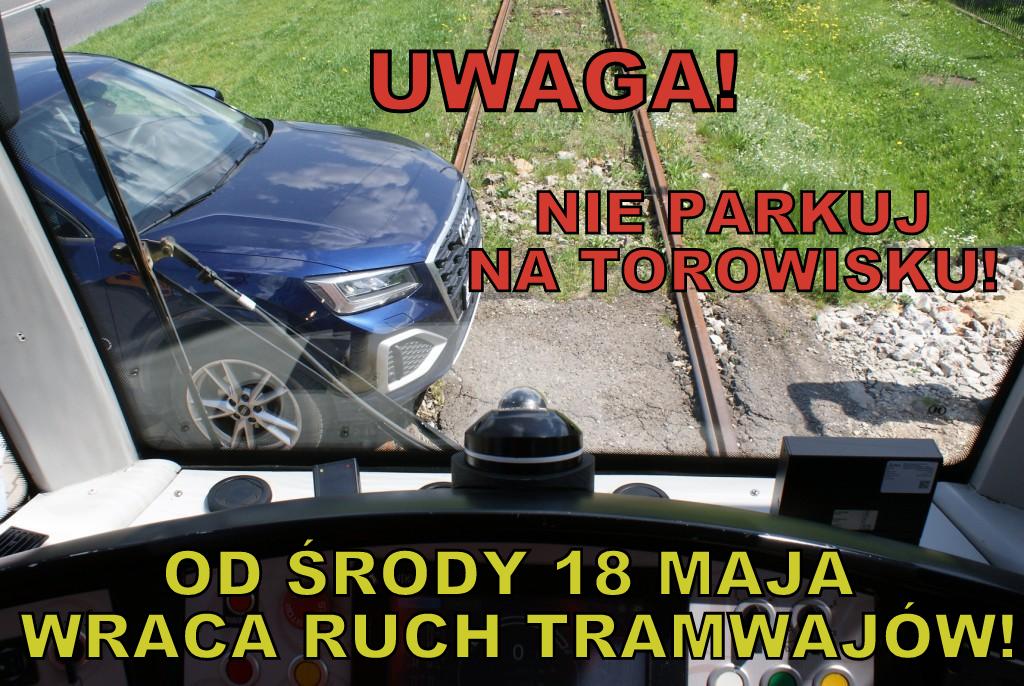 Sosnowiec Andersa Powrót Tramwajów Ulotka Zdjęcie: Linia Nr 27 Wraca Na Trasę Do Kazimierza Górniczego - Tramwaje Śląskie S.a.