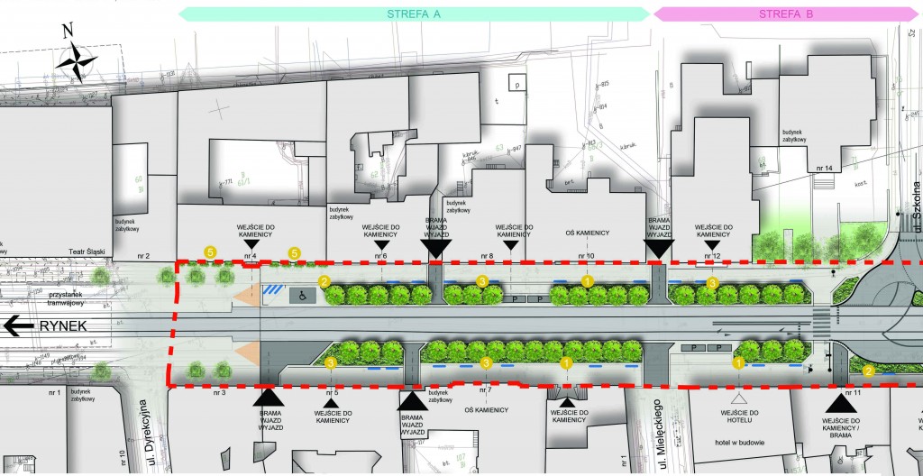 2 Koncepcja Zdjęcie: Nowa Sieć Trakcyjna I Zazielenienie Ul. Warszawskiej W Katowicach - Tramwaje Śląskie S.a.