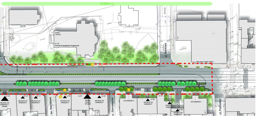 2 Koncepcja Zdjęcie: Nowa Sieć Trakcyjna I Zazielenienie Ul. Warszawskiej W Katowicach - Tramwaje Śląskie S.a.