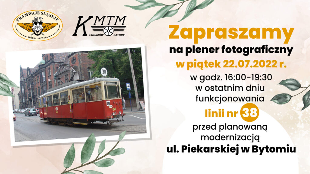 Plener-Fotograficzny_Linia_38 Zdjęcie: Ostatni Kurs Linii Nr 38 W Obiektywie - Tramwaje Śląskie S.a.