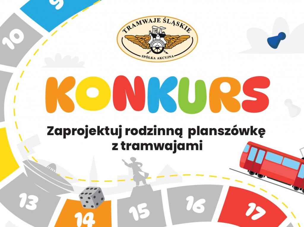 Konkurs Tramwajowa Gra Planszowa Zdjęcie: Ogłaszamy Konkurs Na Tramwajową Planszówkę - Tramwaje Śląskie S.a.