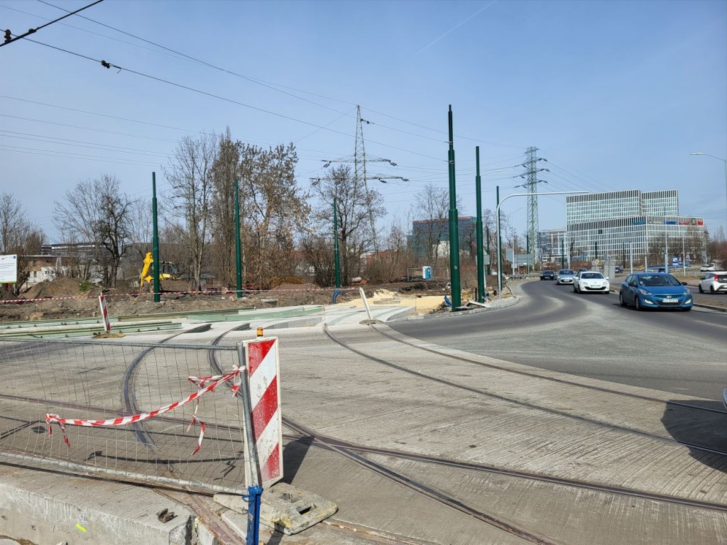 Katowice Gliwicka X Grundmanna Zdjęcie: Tramwaje Start, Tramwaje Stop - Tramwaje Śląskie S.a.