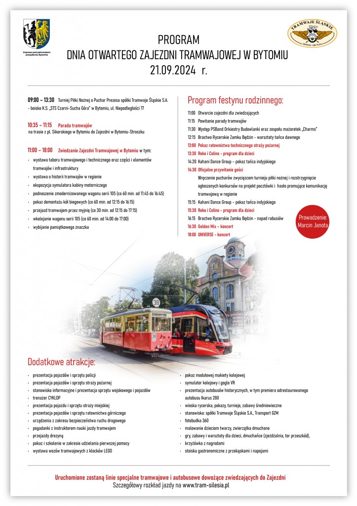 Zdjęcie: Dzień Otwarty Zajezdni Tramwajowej W Bytomiu [Program, Rozkłady Jazdy, Regulamin] - Tramwaje Śląskie S.a.