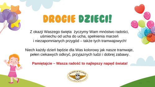 Życzenia Dzień Dziecka Www Zdjęcie: „Cukierkowy Tramwaj” Na Dzień Dziecka - Tramwaje Śląskie S.a.