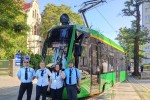 Od lewej Przemysław Piotrowski, Aleksandra Krztoń, Barbara Kriegel, Sebastian Wiśniewski - reprezentanci Tramwajów Śląskich (2)